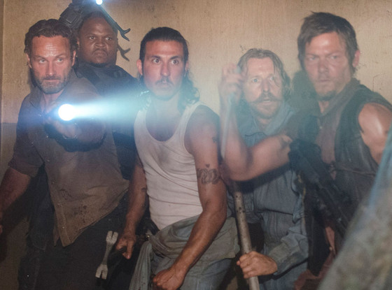 Andrew Lincoln, Robert Iron Singleton, Nick Gomez, Lew Temple, Norman Reedus, The Walking Dead Andrew Lincoln, Robert Iron Singleton, Nick Gomez, Lew Temple, Norman Reedus, The Walking Dead